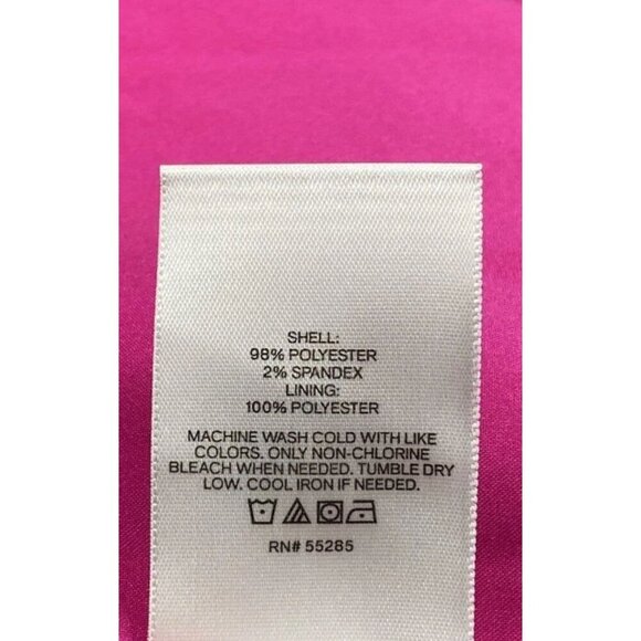 Express Womens Hot Pink Double Breasted Trench Coat Size XL NWT Office Travel - Picture 8 of 8